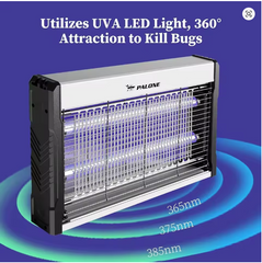 Electric Bug Zapper 3200V – Indoor Mosquito and Insect Killer with Hanging Chain & Removable Collection Tray