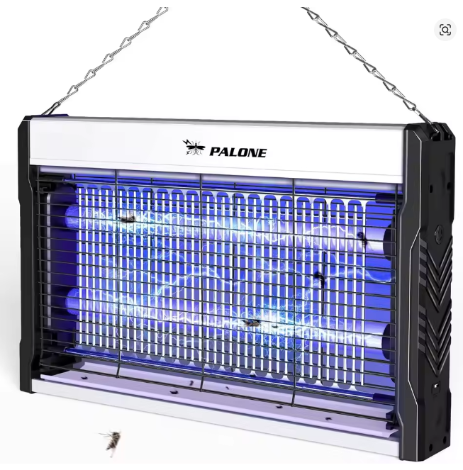 Electric Bug Zapper 3200V – Indoor Mosquito and Insect Killer with Hanging Chain & Removable Collection Tray